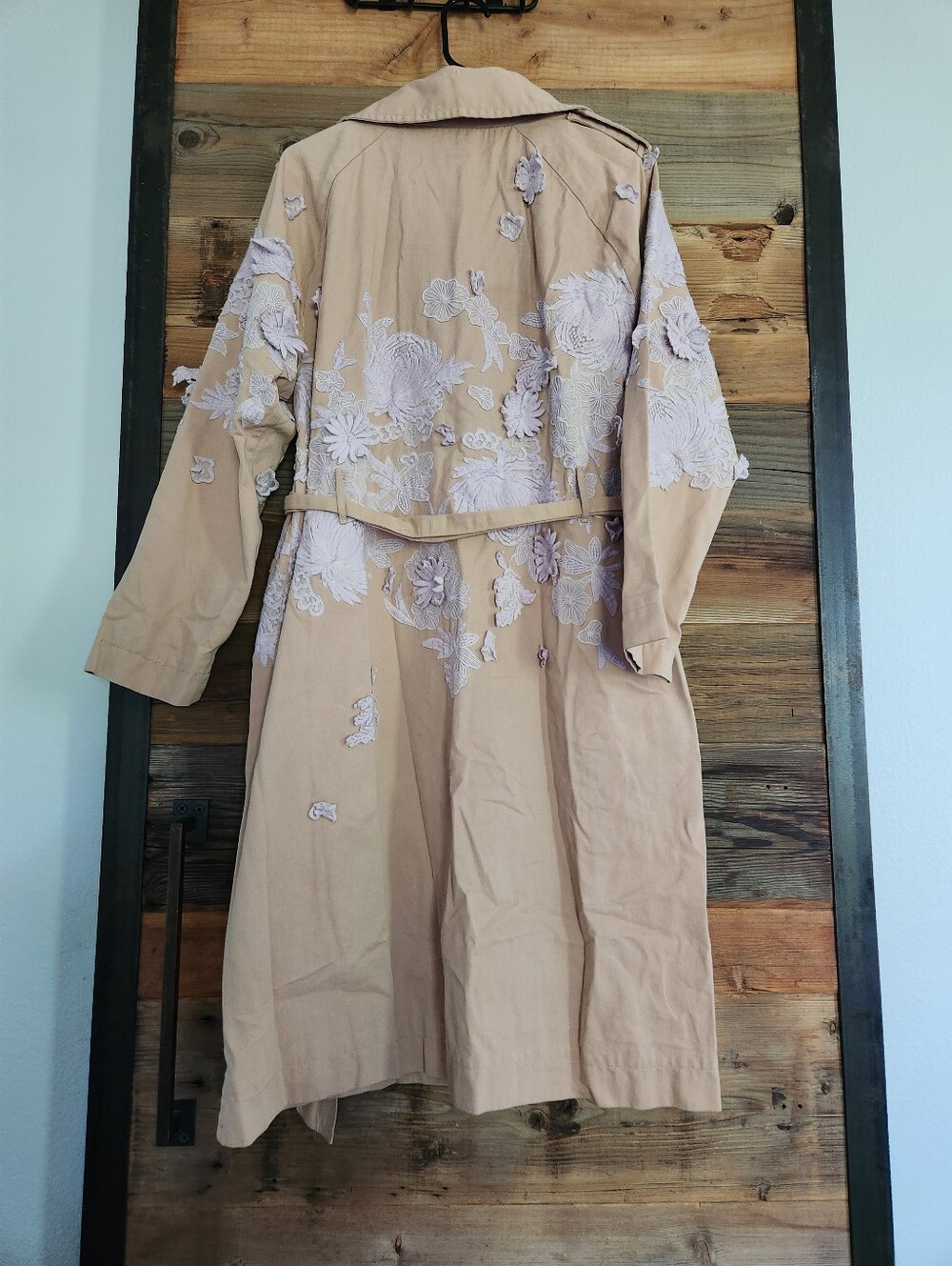 Anthropologie Cutwork Trench Coat - Picture 6 of 7